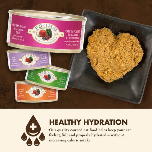 Fromm Four-Star Wet Cat Food - Chicken, Duck & Salmon Pâté- 5.5oz Can